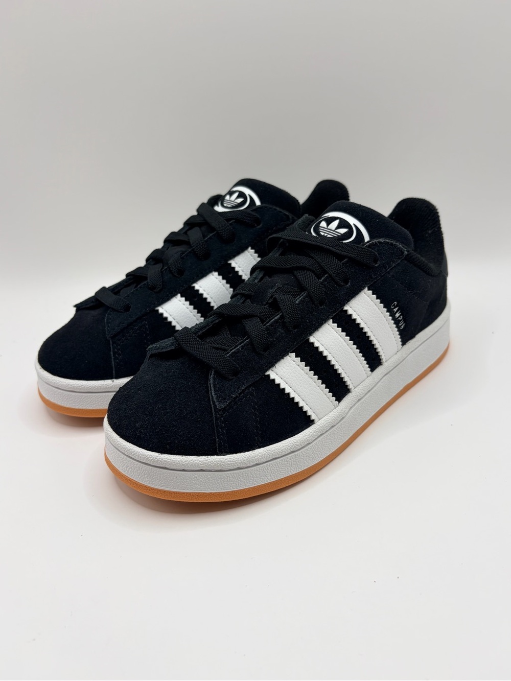 adidas Black and White Suede Low-Top Sneakers